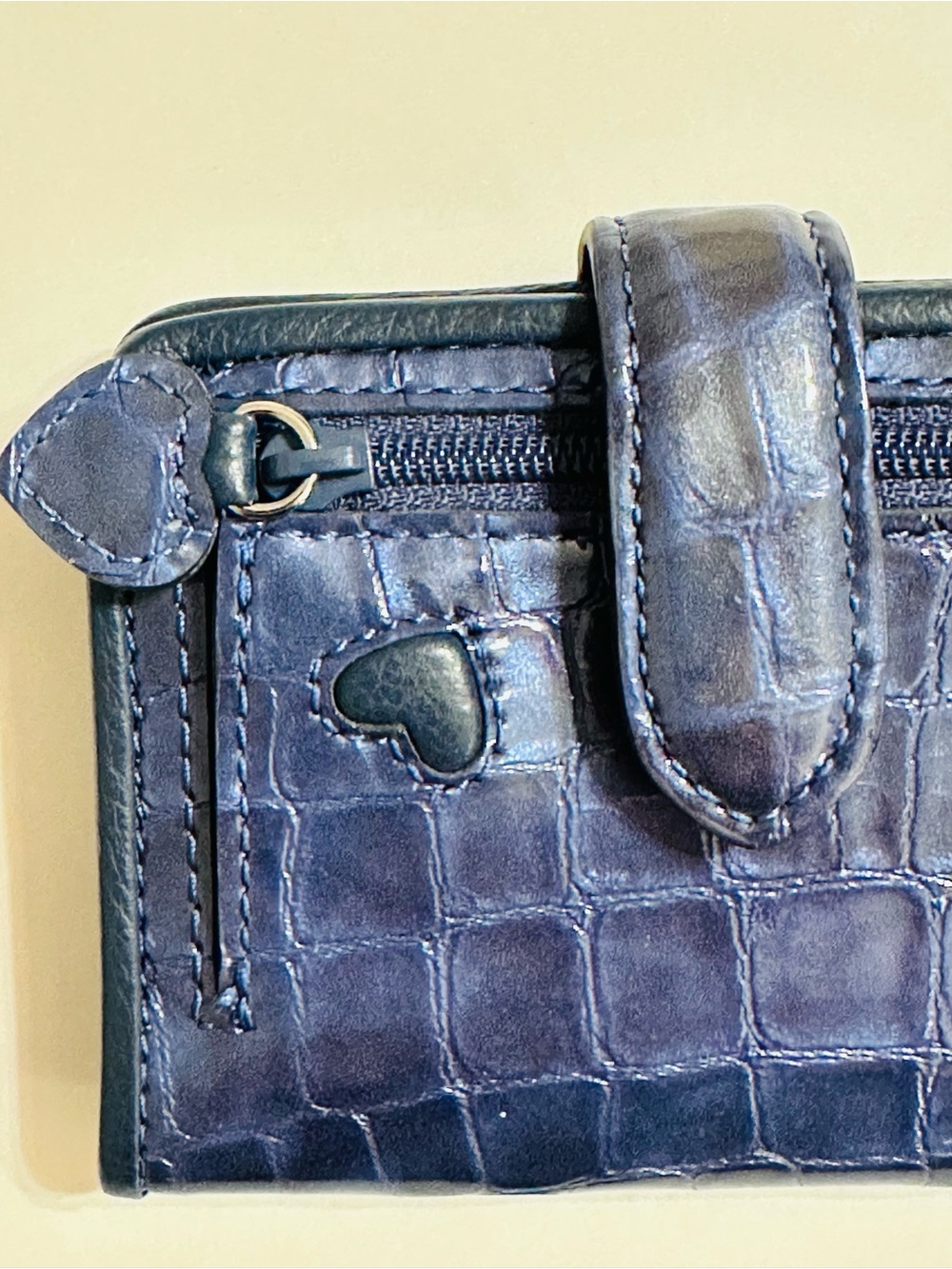 NWOT Brighton Bellissimo Blue Heart Small Wallet - Picture 5 of 12
